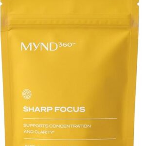 Nu Skin MYND360 Sharp Focus | 60 Capsules | Vitamin B12 & Vitamin B6 for Memory, Focus, and Clarity | Caffeine Infused Brain Health Supplement |…