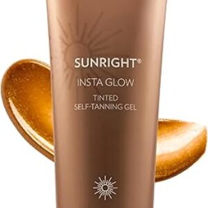 Nu Skin Sunright Insta Glow Self Tanner Gel | 4.2 oz | Summer Tan | Face & Body Bronzer | Beauty & Skin Care | Vitamin E & Avocado Oil & Amino Acids