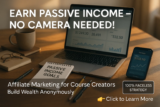 Affiliate Programs for Course Creators: Earn Passive Income Without Showing Your Face